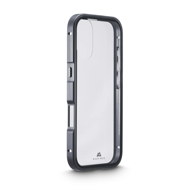 Black Rock 360° Glass, kryt pro Apple iPhone 17, skleněný, přední + zadní díl, průhledný/černý