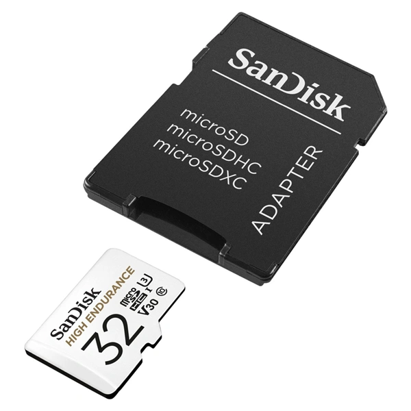 SanDisk HIGH ENDURANCE microSDHC Card 32 GB, s adaptérem