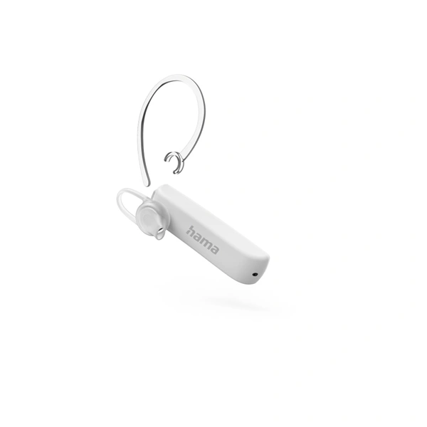 Hama MyVoice1500, Bluetooth headset mono, pro 2 zařízení, Siri, Google Ass., bílý