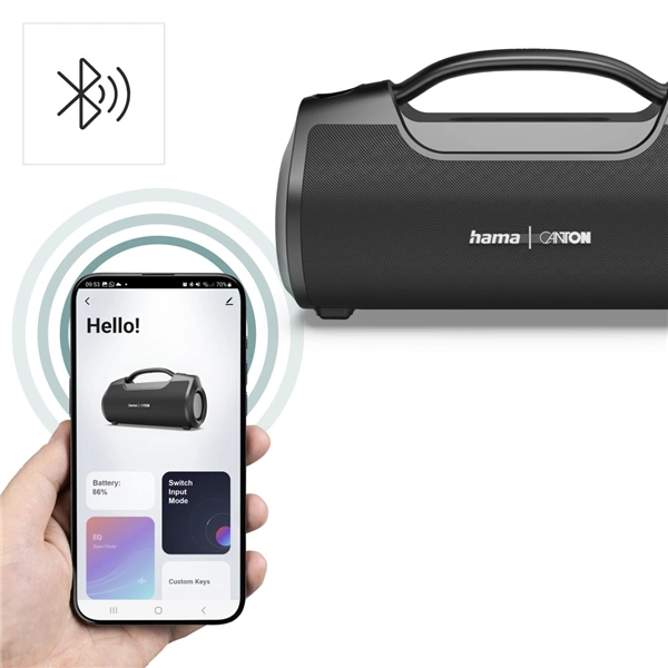 Hama Bluetooth reproduktor Mate Pro Mk II, voděodolný, aplikace, 60 W