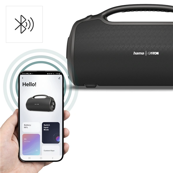Hama Bluetooth reproduktor UltiMate Pro, voděodolný, aplikace, 120 W