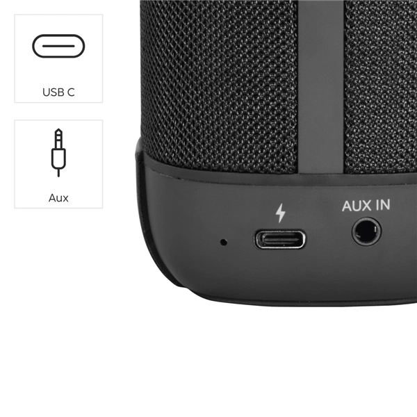 Hama Tube 4.0, Bluetooth reproduktor, 3,5 W, AUX-in, USB-C, černý