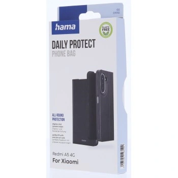 Hama Daily Protect, pouzdro-knížka pro Xiaomi Redmi A5 4G, funkce stojanu, černé