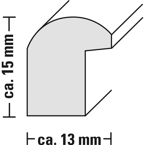 Hama rámeček plastový SWING, černá, 10x15 cm