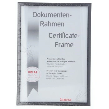 Hama rámeček plastový CHIARO, černá, 21x29,7 cm (formát A4)