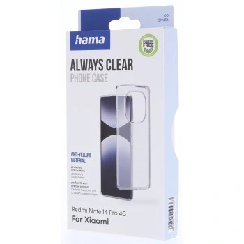 Hama Always Clear, kryt pro Xiaomi Redmi Note 14 Pro 4G, vždy průhledný, nežloutne
