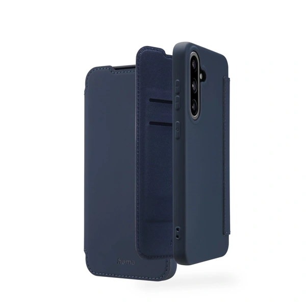 Hama Fantastic Feel, pouzdro-knížka pro Samsung Galaxy A56 5G, hebký povrch, modré