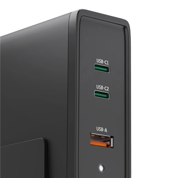 Hama USB nabíjecí stanice GaN, 2x USB-C PD, 1x USB-A (1x QC), 140 W