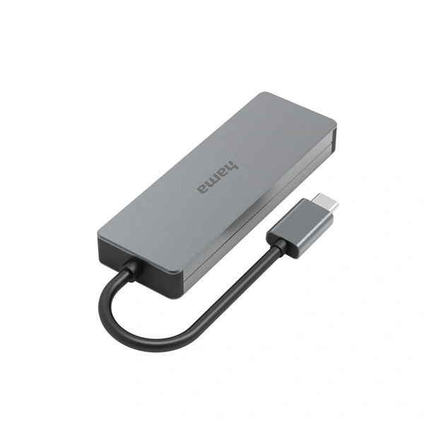 Hama USB-C hub, 4 porty, USB 3.2, 10 Gb/s, hliníkový