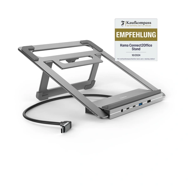 Hama USB-C dokovací stanice a stojan pro notebook Connect2Office Stand, 12 portů