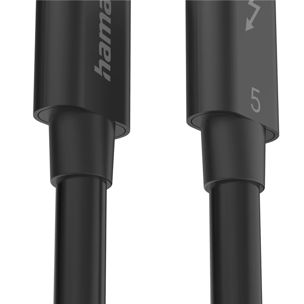 Hama Thunderbolt 5 kabel, USB-C, 1 m, 80 Gb/s, 240 W