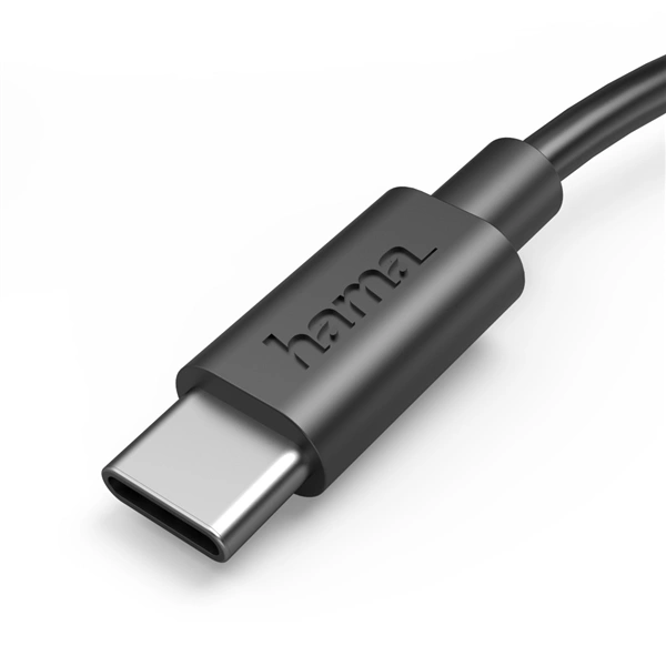 Hama kabel USB-C 2.0 typ A-C 0,5 m, černý