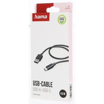 Hama kabel USB-C 2.0 typ A-C 0,5 m, černý