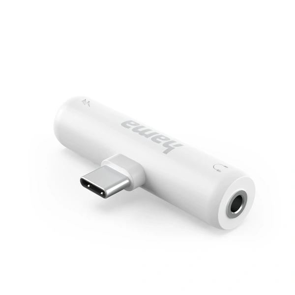 Hama audio adaptér USB-C na jack 3,5 mm, aktivní, USB-C napájení