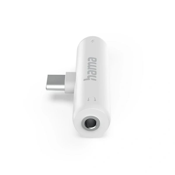 Hama audio adaptér USB-C na jack 3,5 mm, aktivní, USB-C napájení