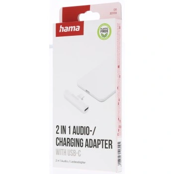 Hama audio adaptér USB-C na jack 3,5 mm, aktivní, USB-C napájení