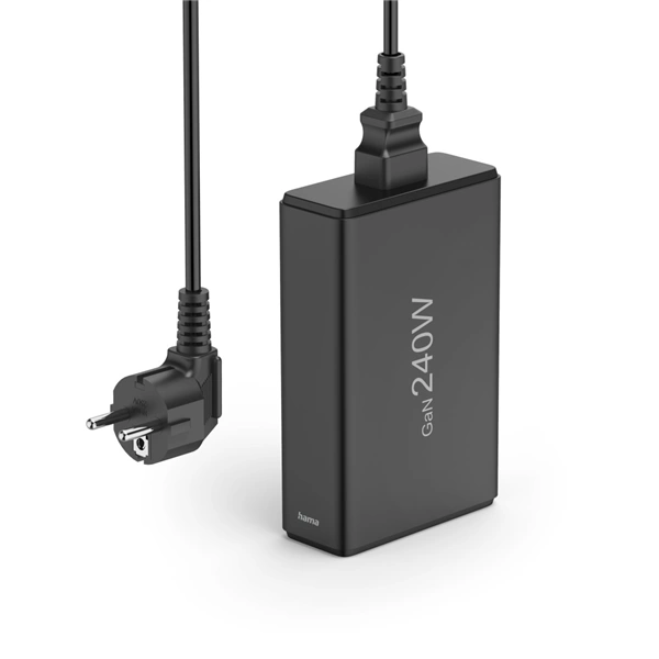 Hama USB nabíjecí stanice GaN, 4x USB-C PD, 1x USB-A QC, 240 W