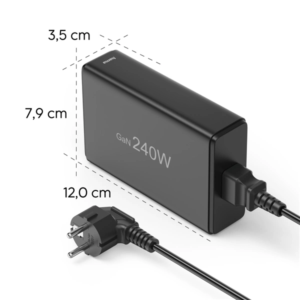 Hama USB nabíjecí stanice GaN, 4x USB-C PD, 1x USB-A QC, 240 W