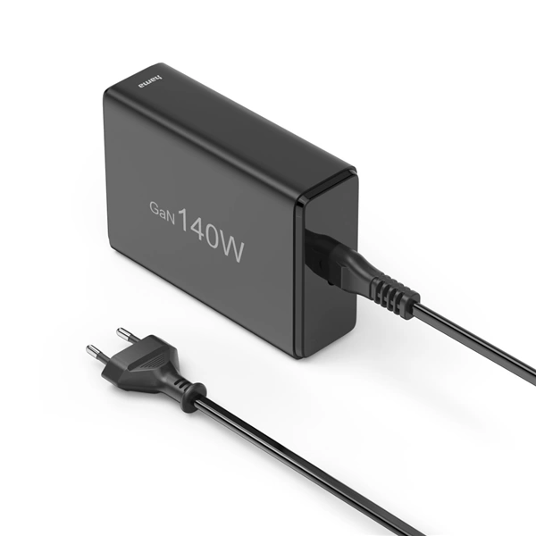 Hama USB nabíjecí stanice GaN, 3x USB-C PD, 2x USB-A (1x QC), 140 W