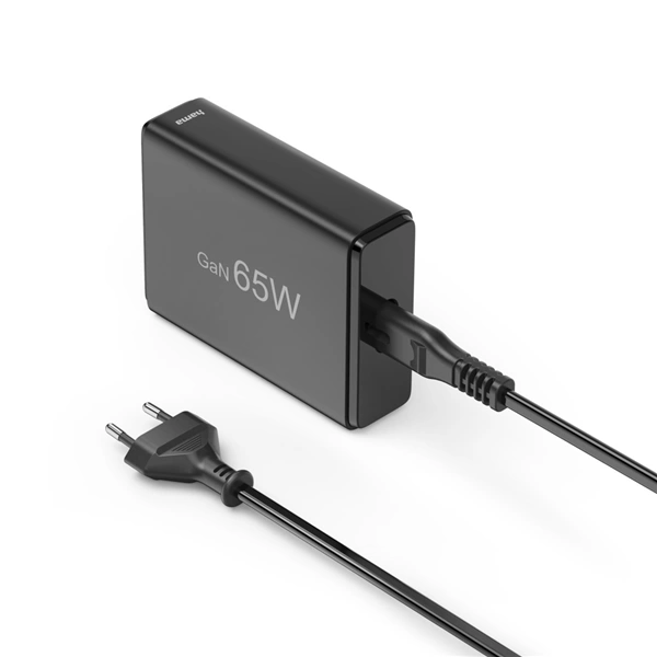 Hama USB nabíjecí stanice GaN, 2x USB-C PD, 2x USB-A QC, 65 W