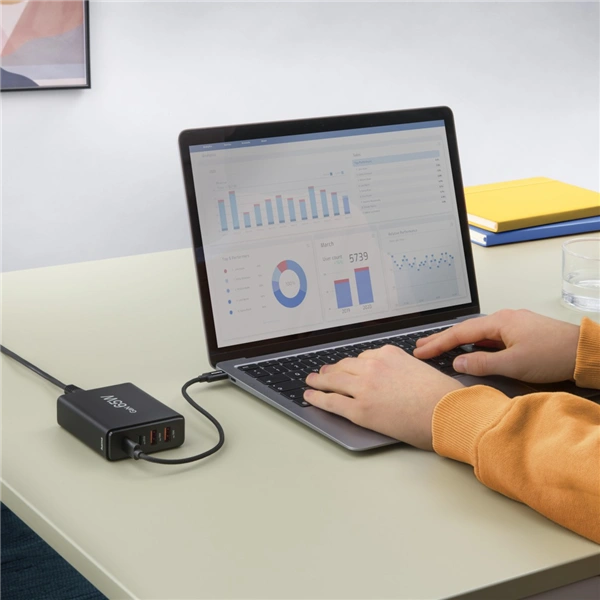 Hama USB nabíjecí stanice GaN, 2x USB-C PD, 2x USB-A QC, 65 W