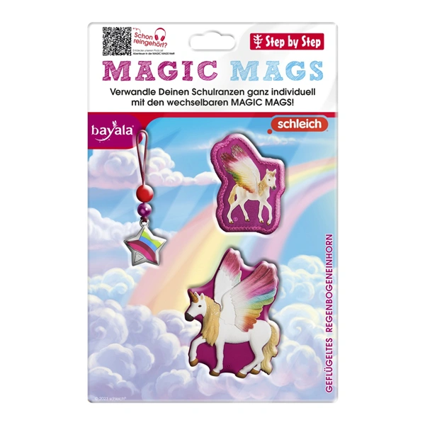 Doplňková sada obrázků MAGIC MAGS schleich, bayala, geflügeltes Regenbogeneinhorn