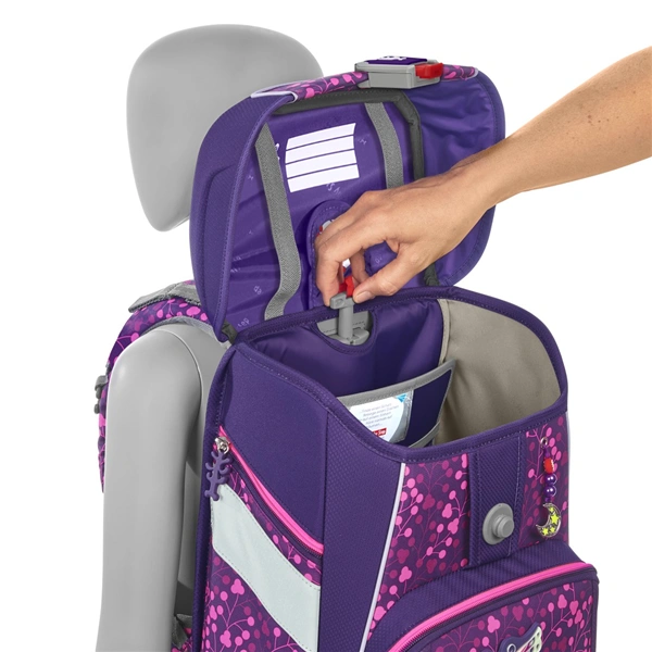 Školní aktovka Step by Step SPACE SHINE, Butterfly Night Ina - 5 dílný set, AGR certifikát