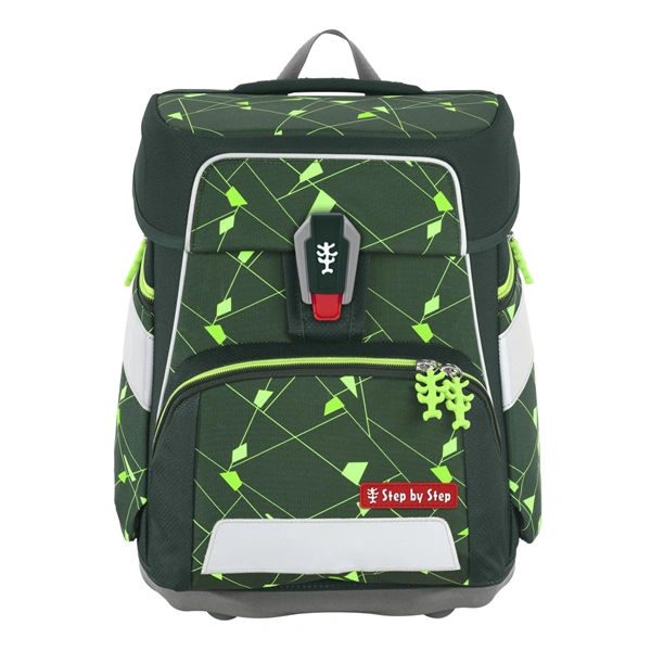 Školní aktovka Step by Step SPACE SHINE, Dino Night Tyro - 5 dílný set, AGR certifikát