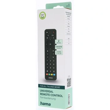 Hama univerzální dálkový ovladač 2v1 Zapper, kompaktní, velká tlačítka