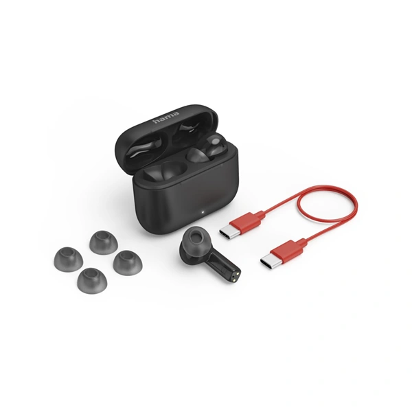Hama Bluetooth sluchátka Passion Clear II, špunty, ANC/ENC, aplikace, černá