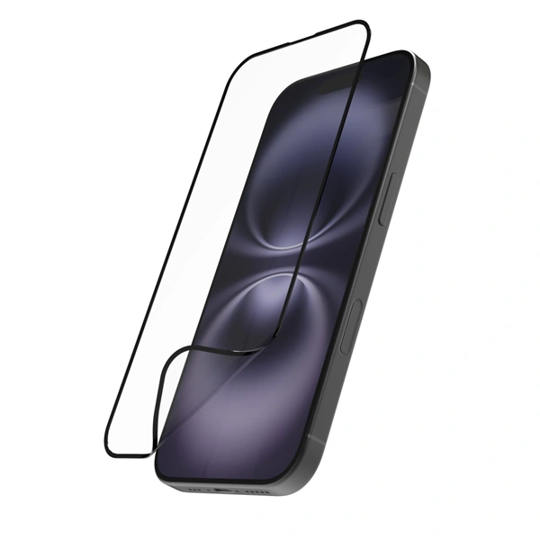 Hama Super Hybrid, nerozbitné ochranné sklo na displej pro Apple iPhone 16 Plus, licence D3O®