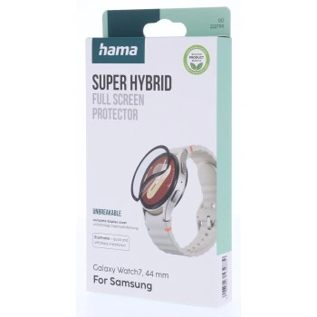 Hama Super Hybrid, ochrana displeje pro Samsung Galaxy Watch 7, 44 mm, nerozbitná