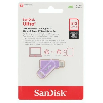 SanDisk Ultra Dual Drive Go USB Type- C, Levandulová 512GB