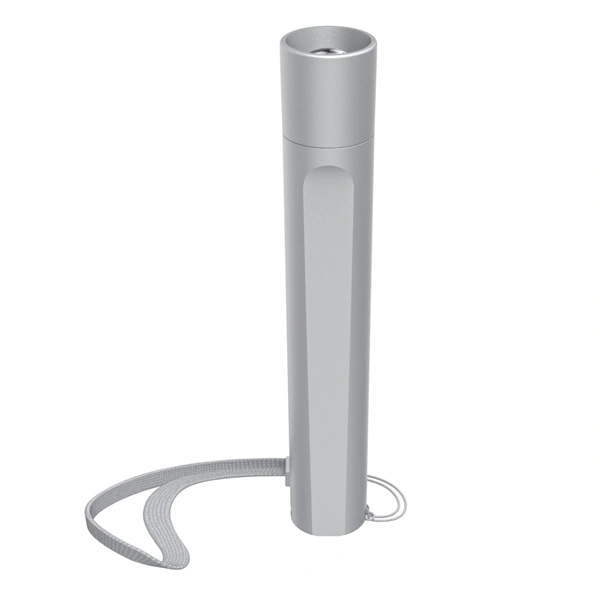 Hama FL120, LED svítilna, hliníková, 120 lm / 50 m, 3 režimy svícení, poutko na ruku, vč. baterií