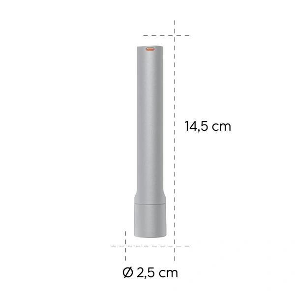 Hama FL120, LED svítilna, hliníková, 120 lm / 50 m, 3 režimy svícení, poutko na ruku, vč. baterií