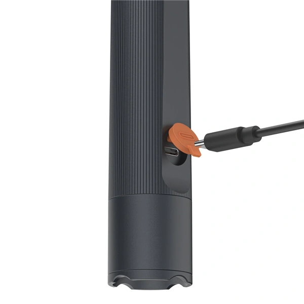 Hama FLX1200-C, LED svítilna, nabíjecí, hliníková, 1200 lm/300 m, 4 režimy+SOS, IP44, zoom,karabinka