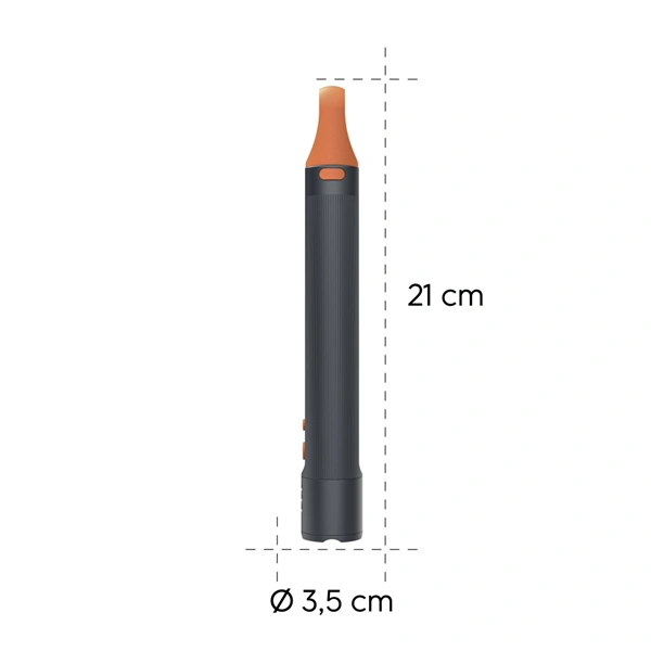 Hama FLX1200-C, LED svítilna, nabíjecí, hliníková, 1200 lm/300 m, 4 režimy+SOS, IP44, zoom,karabinka