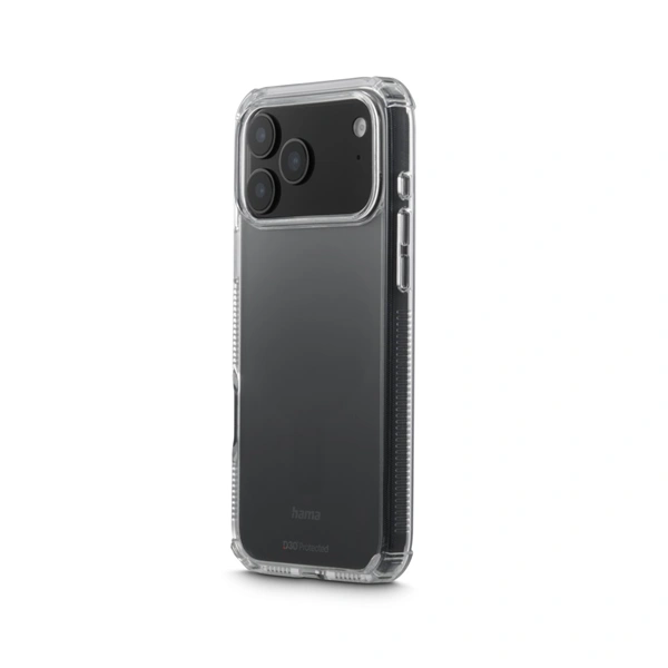 Hama Extreme Protect, kryt pro Apple iPhone 17 Pro Max, materiál D3O®, nežloutne, průhledný