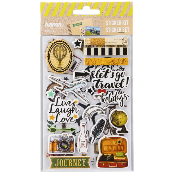 Hama samolepky pro kreativní tvorbu, různé motivy, balení 30 setů (cena je uvedená za 1 set)