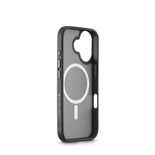 Black Rock Hybrid Case, kryt pro Apple iPhone 17, magnetický, matný, poloprůhledný černý