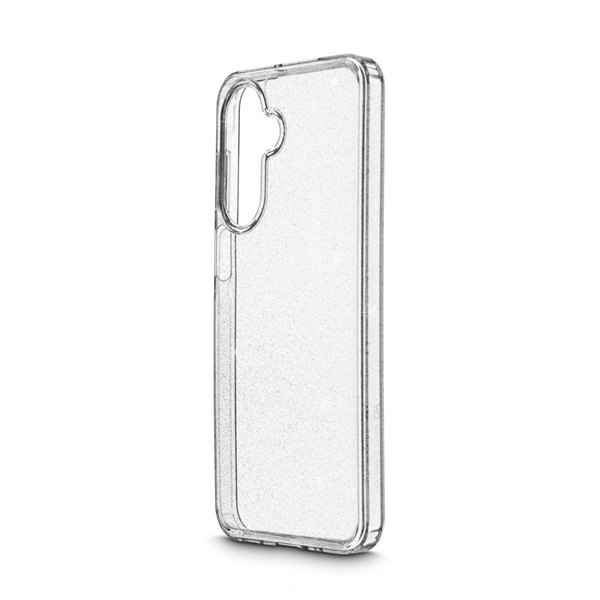 White Diamonds Glitter Case, kryt pro Samsung Galaxy A17/A17 5G, průhledný s třpytkami