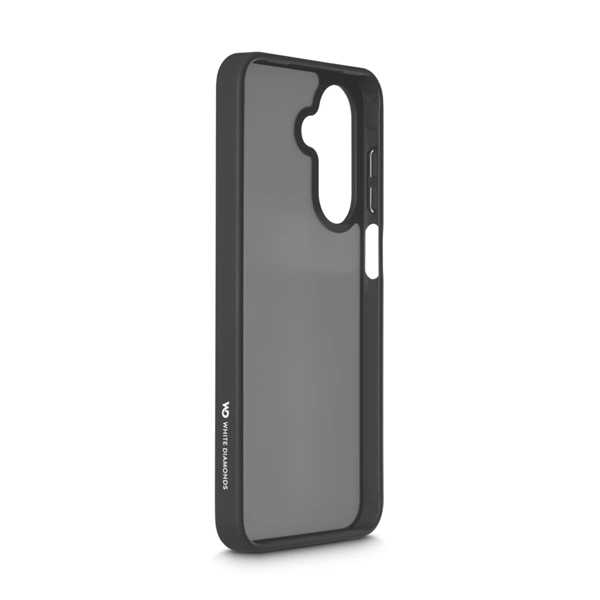 White Diamonds Hybrid Case, kryt pro Samsung Galaxy A17/A17 5G, matný, poloprůhledný černý