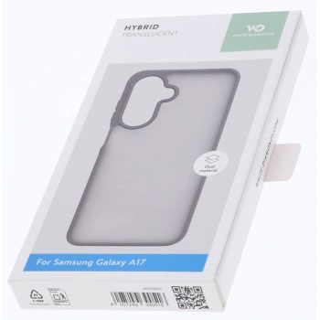 White Diamonds Hybrid Case, kryt pro Samsung Galaxy A17/A17 5G, matný, poloprůhledný šedý