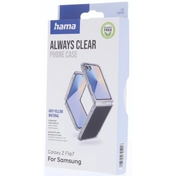 Hama Always Clear, kryt pro Samsung Galaxy Z Flip7, vždy průhledný, nežloutne 