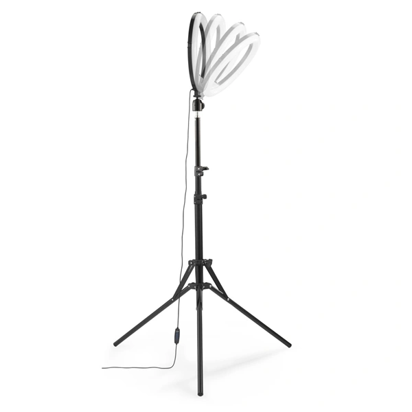 Hama SpotLight Steady 120 III, kruhové LED světlo 12" pro telefon, Bluetooth spoušť, stativ