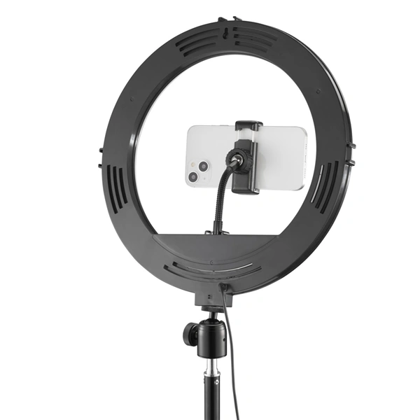 Hama SpotLight Steady 120 III, kruhové LED světlo 12" pro telefon, Bluetooth spoušť, stativ