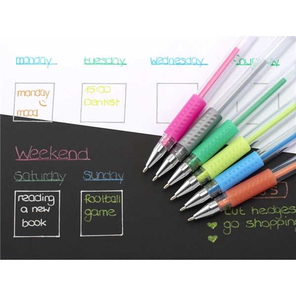 Hama gelové kuličkové pero Glitter & Classic - set 6 barev