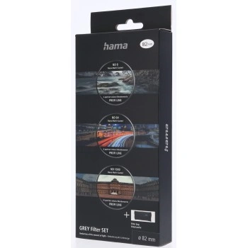 Hama set šedých filtrů ND8, ND64, ND1000, průměr 82 mm, pouzdro na filtre