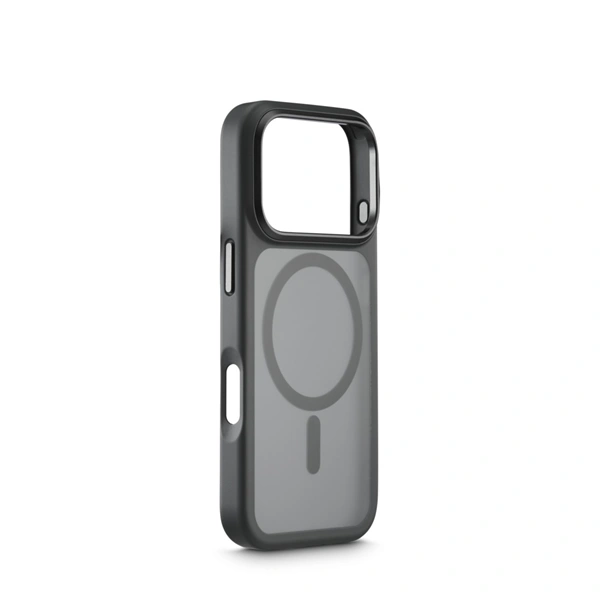 Black Rock Hybrid Case, kryt pro Apple iPhone 17 Pro, magnetický, matný, poloprůhledný černý