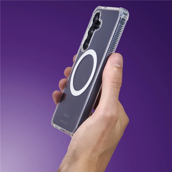 Hama Extreme Protect, kryt pro Samsung Galaxy S25 FE, magnetický, D3O®, nežloutne, průhledný